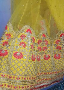 price dropped!!! heavy mustard lehenga