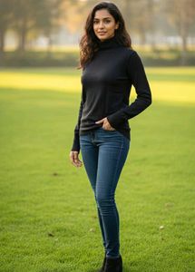 Black Turtleneck Sweater