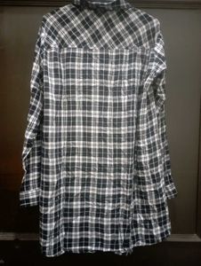 Black &amp; White Checkered Shirt