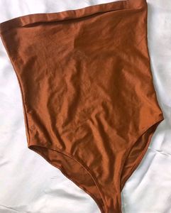 Bronze Strapless Bodysuit