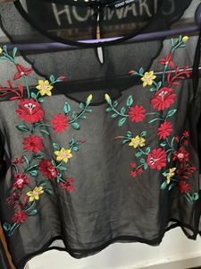Floral Embroidered Top