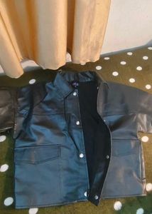 Oyela Black Leather Jacket