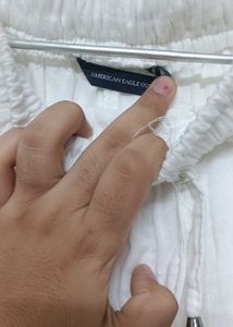Pinterest White Linen Non Transparent Pants