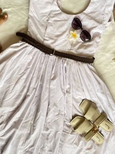 White Sundress with Belt