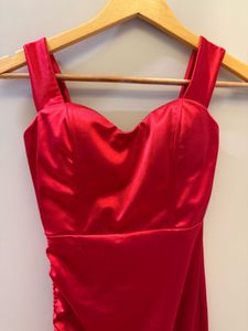 Red Satin Bodycon Mini Dress🔥