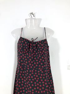Black Floral Printed Dress (Women’s)