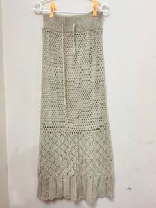 Crochet Knit Maxi Skirt