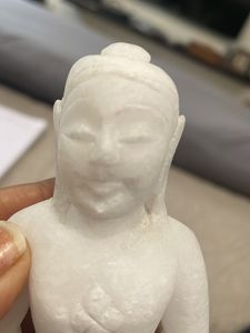 Pure White Marble Statue Of Buddha