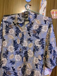 Floral Print Button-Down Coord Set