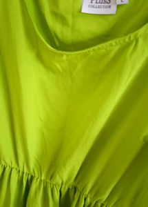 PlusS Green Solid A-line Dress.