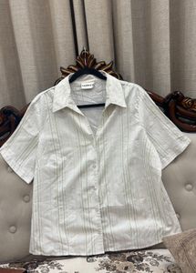 Striped Button-Down Shirt