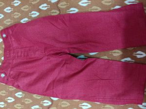 Kids Red  Pathani Kurta Pajama Set