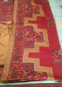 Beautiful Cotswool Kurta Pant With Stole