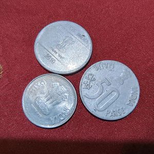 🔥 3 Piece 50 Paise - Dandi March, Very Rare