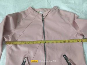 Pink Moto Fox Leather Jacket