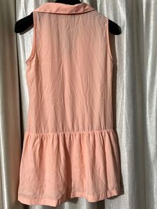 Cute Peach Sleeveless Dress