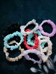 Pack Of 10 Stylish Scrunchie Set