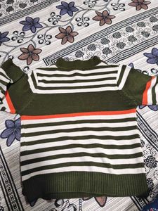 Cute Striped Kids Sweater