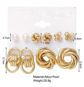 Gold Tone Earring Set