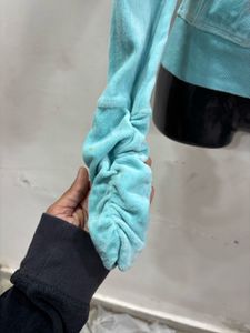 Juicy Couture Aqua Velour Hoodie