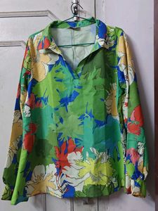 Lehriya Fashion Printed Green Floral Top
