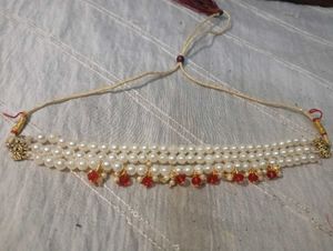 Pearl Beaded Necklace (1 Same Beads Breslate Free)
