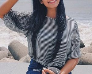 Georgette Casual Balloon Top
