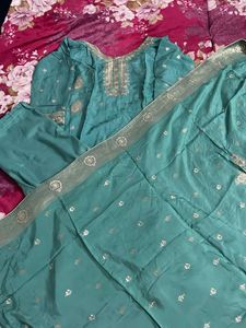 Elegant Teal Kurta Set