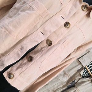 Casual Light Peach Jacket