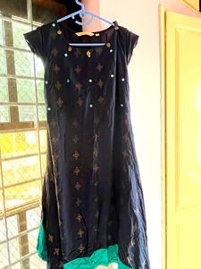 Blue Embroidered Used Top