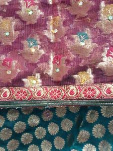 Embroidered Saree Fabric