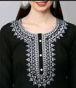 New Black Kurti Set
