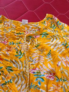 Floral Tassel Top