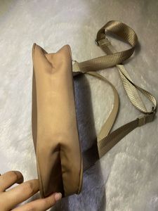 H&amp;M Divided Satin Beige Shoulder Bag