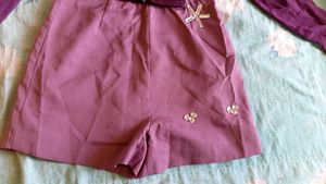 Vintage Purple Mini Jumpsuit