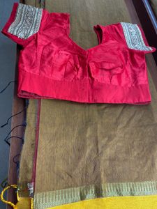 Multi coloured Saree with Blouse