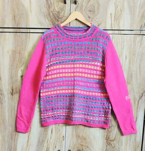 Colorful Knit Pullover Sweater size-40