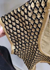 golden handwork blouse