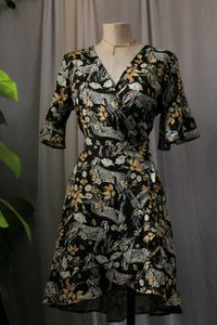 Floral Wrap Dress