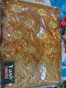 Golden In Color, Golden Thread Work , Yash Creation