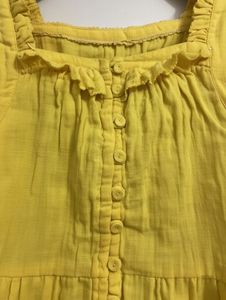 Yellow Button-Down Dress