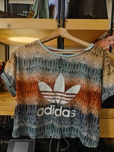 adidas croptop and shorts