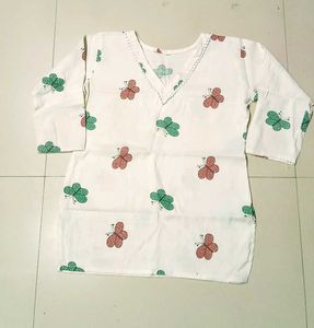 Cute Butterfly Print Top