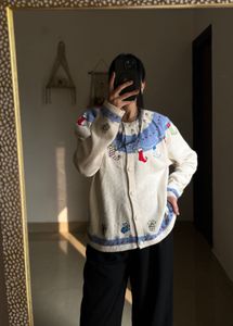 CROFT & BARROW XMAS SOCKS WHITE CARDIAGN