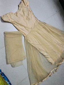 Elegant Gold Ethnic Gown