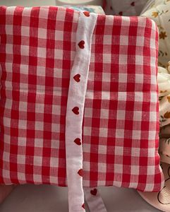 Red Gingham Pouch🍒❤️