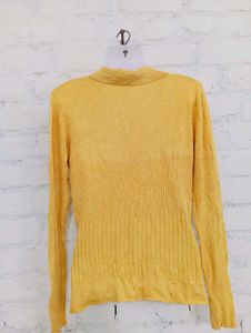Yellow Knit Top