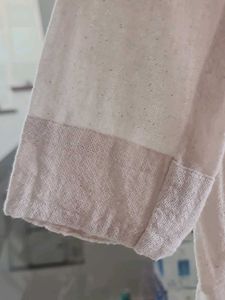 Elegant White Cotton Kurta wirh pant