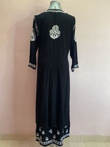 Black Embroidered Lucknowi Set