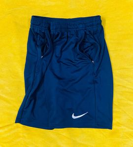 Nike Solid Blue Shorts Unisex
